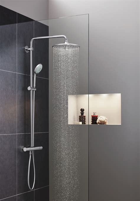 Euphoria System 260 Shower System With Bath Thermostat For Wall