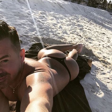 Sexy Man Tanning In Thong Corey716