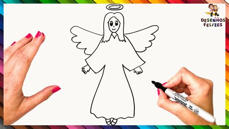 Como Desenhar Um Anjo Passo A Passo Desenhar Anjos Facilmente YouTube