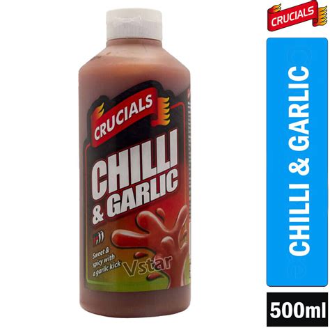 Crucials Sauce Extra Hot Chilli Garlic Mayo Yogurt Pick Any 2 X 500ml
