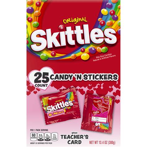 Skittles Original Candy Valentines Day Exchange T Kit 134 Ounce