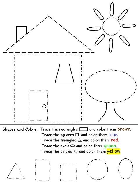 Learning can be fun an interesting and. Mixed Shapes - House