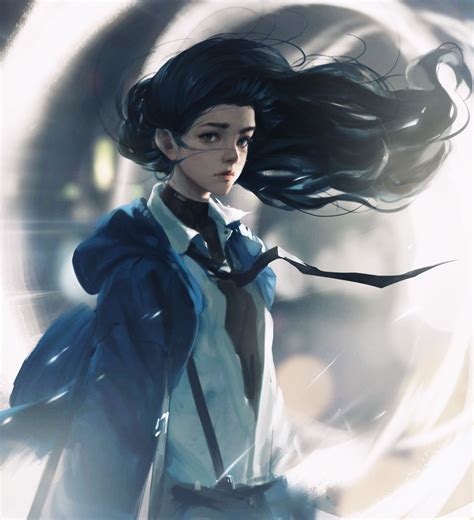 Anime Girl In The Wind