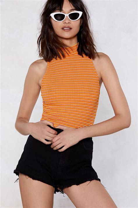 Youre On The Tight Lines Striped Crop Top Nasty Gal