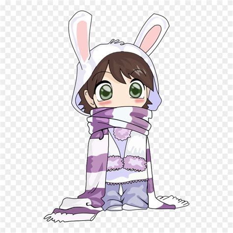 Anime Girl With Scarf Clip Art Library