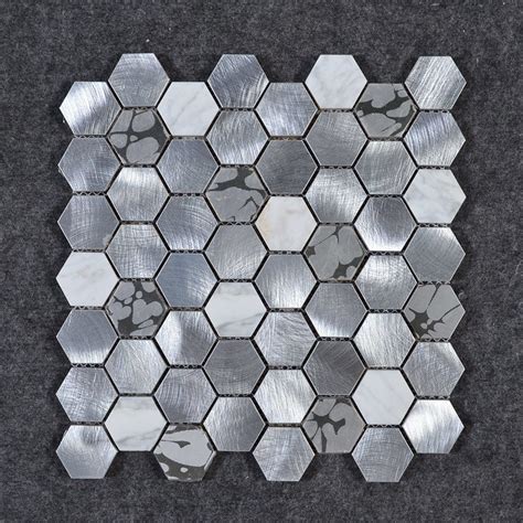 Popular In Chicago Hampton Carrara Hex Marble Mosaic Tile China Tiles