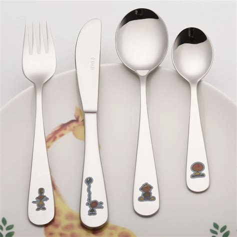Lekoch Baby Cutlery Set 1810 Stainless Steel Children Flatware Set