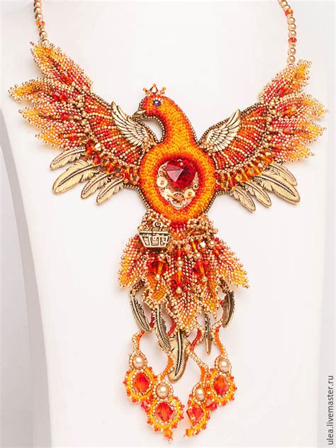 Necklace"The Phoenix" - shop online on Livemaster with ...