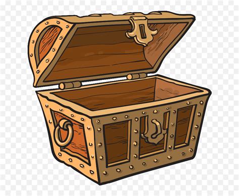 Chest Treasurechest Treasure Pirate Empty Treasure Box Png Emoji
