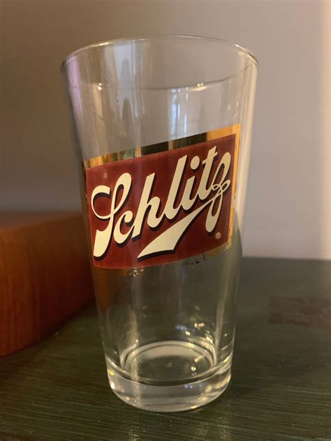 Schlitz Beer Pint Glass Vintage Brewaria Etsy Schlitz Beer Glass