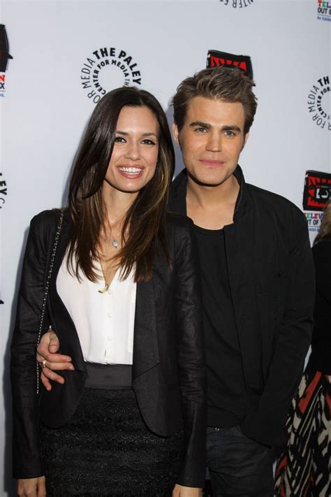 paul wesley and wife torrey devitto at the television out of the box exhibit celebrates warner