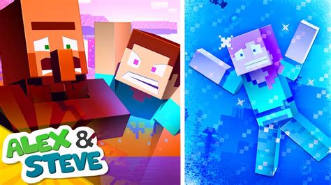 Would You Rather Alex And Steve Life Minecraft Animation Youtube