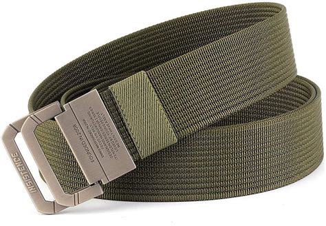 Mens Belt Fashion Casual Outdoor Hiking Cloth Belt Stretch Buckle Belt