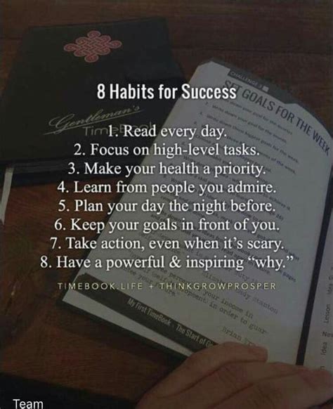 8 Habits For Success Pictures, Photos, and Images for Facebook, Tumblr ...