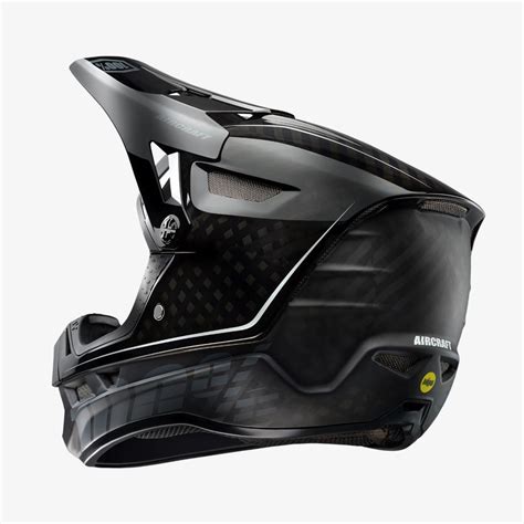 100 Percent Aircraft Carbon Mips Full Face Helmet Raw