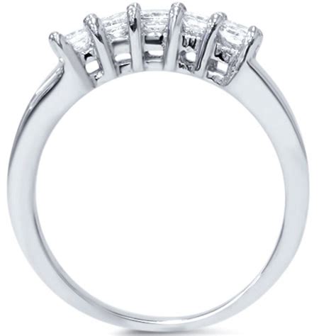 Princess Cut 52ct Diamond Wedding Curved Ring Enhancer Band Etsy Uk