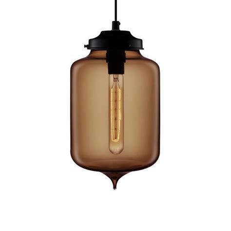 Led Handmade Blown Glass Pendant Lamp Turret By Niche Modern Design