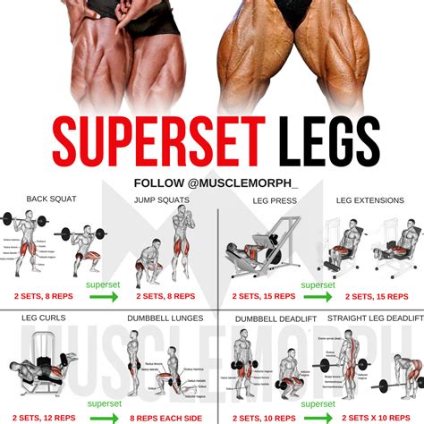 Legs Workout Superset Gym Bodybuilding Build Muscle Musclemorph