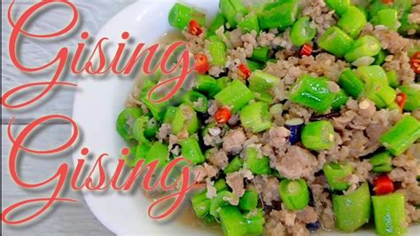 Gising Gising Recipe Easy String Beans Coconut Panlasang Filipino