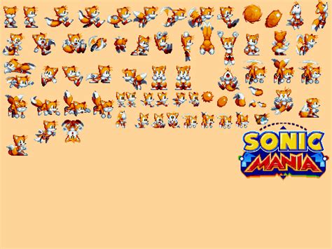 Sonic Mania Sprites Tails Darelomesh