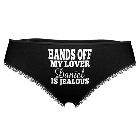 women s custom name panties hands off my lover is jealous xs s m l xl xxl sizeandmultiple