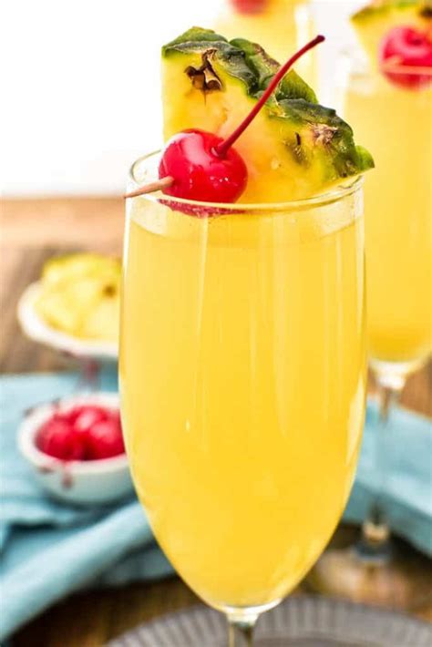 Pineapple Upside Down Mimosas Recipe Pineapple Upside Down