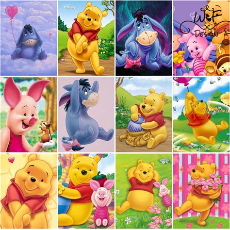 Disney Winnie The Pooh Diamond Painting D Diy Full Square Round