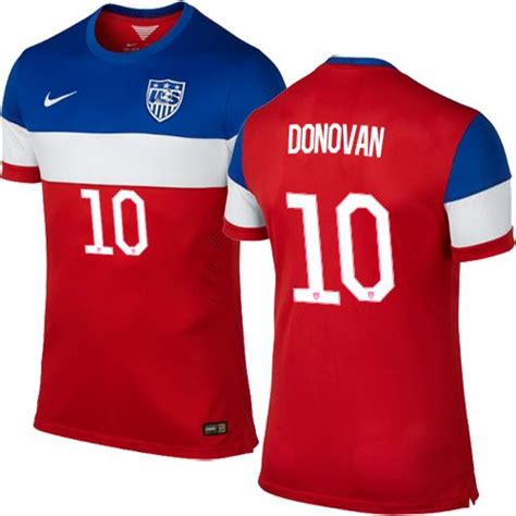 Mens Landon Donovan Usa Soccer Jersey 2014 World Cup Red Nike