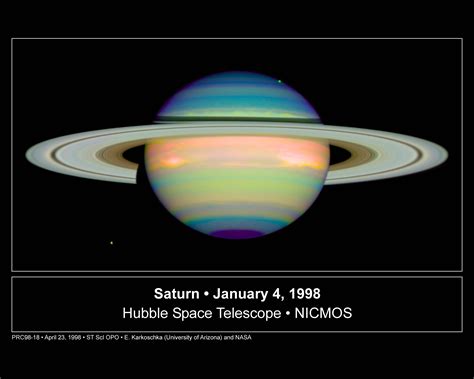Hubblesite Image An Infrared View Of Saturn