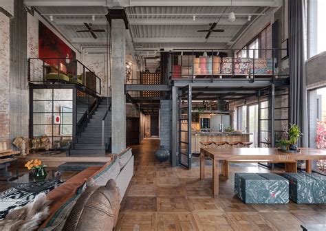 Spacious Industrial Loft Located In A Restored Commercial Building In