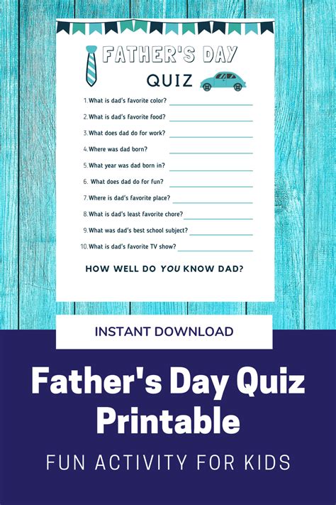 Fathers Day Questions Design Corral