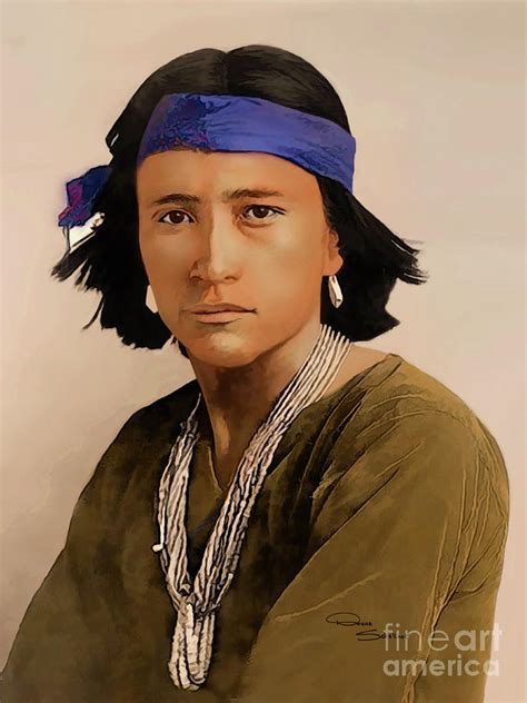 Navajo Male Drawing By Donna Schellack Fine Art America