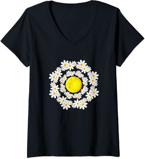 womens funny hippie daisy flower t shirt funny daisy love daisies v neck t shirt