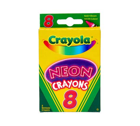 Neon Crayons, 8 Count Crayola Crayons | Crayola.com | Crayola
