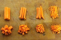 A brunoise is a tiny dice cut, aprox. Learn the culinary basic knife cuts such as fine brunoise ...