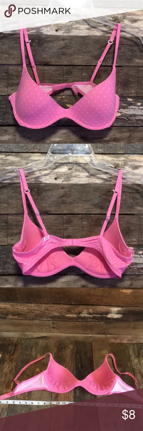 Victorias Secret PINK Polka Dot Bra Pink Polka Dots Secret Pink Victorias Secret