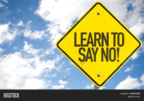 Learn Say No Sign Sky Image And Photo Free Trial Bigstock