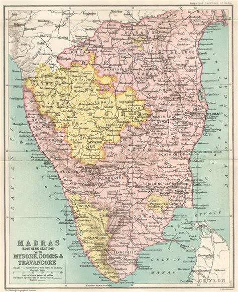 Southern India Map