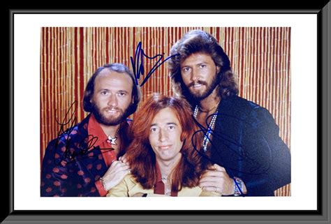 The Bee Gees Band Signed Photo Etsy