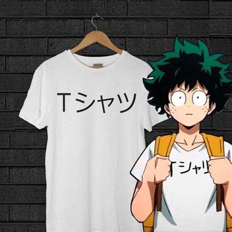 Boku No Hero Academia Anime Print T Shirt Shirt Mha Midoriya Izuku Cosplay Tee Cosplay Casual
