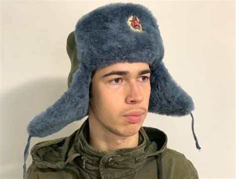 uniform ushanka military winter hat soldier ukrainian police militia soviet cap size 56 winter