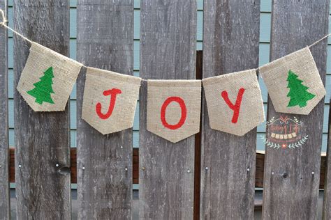 Christmas Decorations Joy Banner Xmas Bunting Be Merry Home Decor