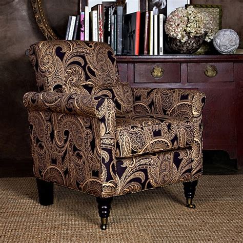 Handy Living Harlow Black Paisley Accent Arm Chair Free Shipping