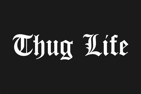 Thug Life Font Free Download Fontswan