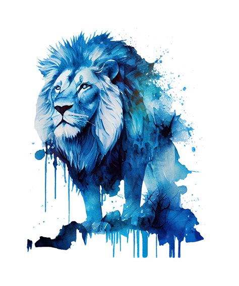 Blue Lion Clipart