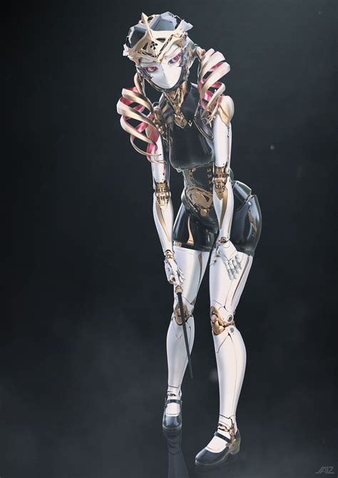 Artstation Little Conductor Yeongjin Jeon Female Robot Character Design Inspiration
