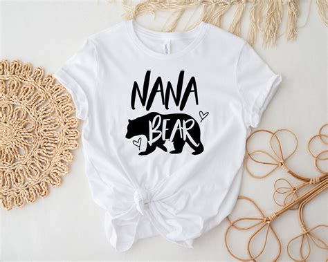 Nana Bear Cute Nana Bear Shirt Grandma Bear Shirt Grandma T Shirt