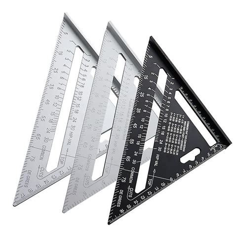 Triangle Angle Protractor Aluminum Alloy Speed Square Measuring Ruler