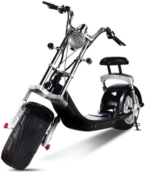 New 2000w Electric Wide Fat Tire Scooter Chopper Harley Design
