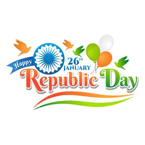 India Republic Day Vector Hd Png Images Happy Republic Day India Th January Indian Flag